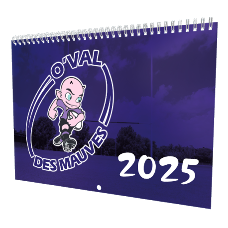 Calendrier A3 ● 12 pages ● reliure spirale métallique