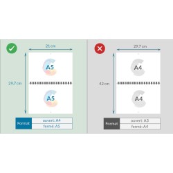 Calendrier A4 ● 8 pages ● reliure spirale métallique
