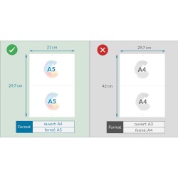 Calendrier A4 ● 8 pages ● reliure 2 agrafes
