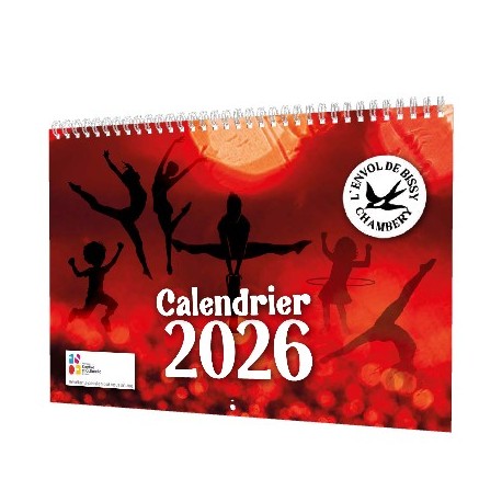Calendrier A3 ● 12 pages ● reliure spirale métallique