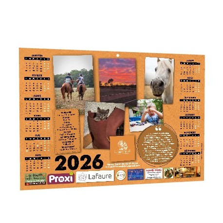 Calendrier A3 ● cartonné ● recto