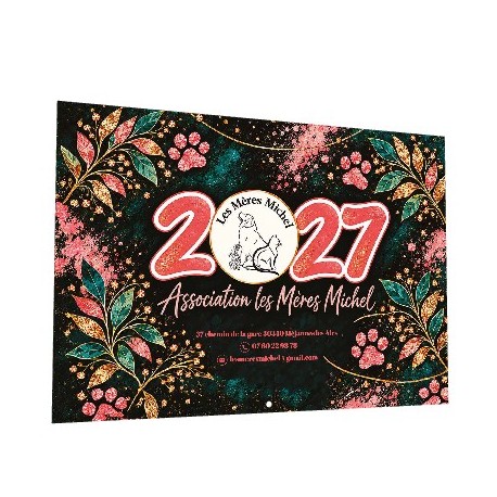 Calendrier A4 ● 16 pages ● reliure 2 agrafes