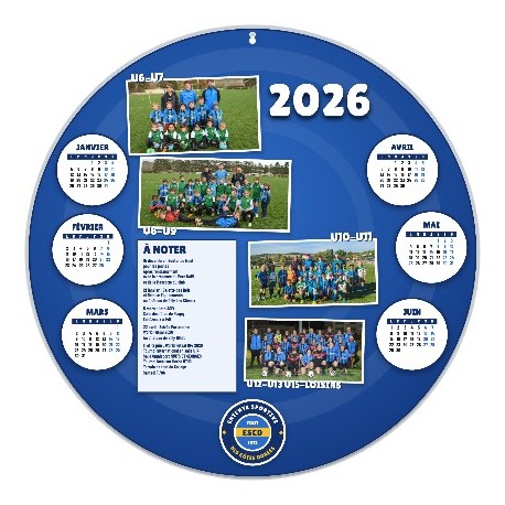 Calendrier rond ● cartonné ● recto| verso