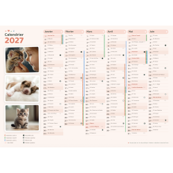 Calendrier A4 ● thème...
