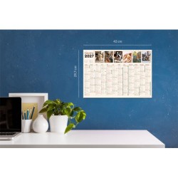 Calendrier A3 ● thème animaux ● cartonné ● recto