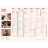 Calendrier A4 ● thème animaux ● cartonné ● recto|verso